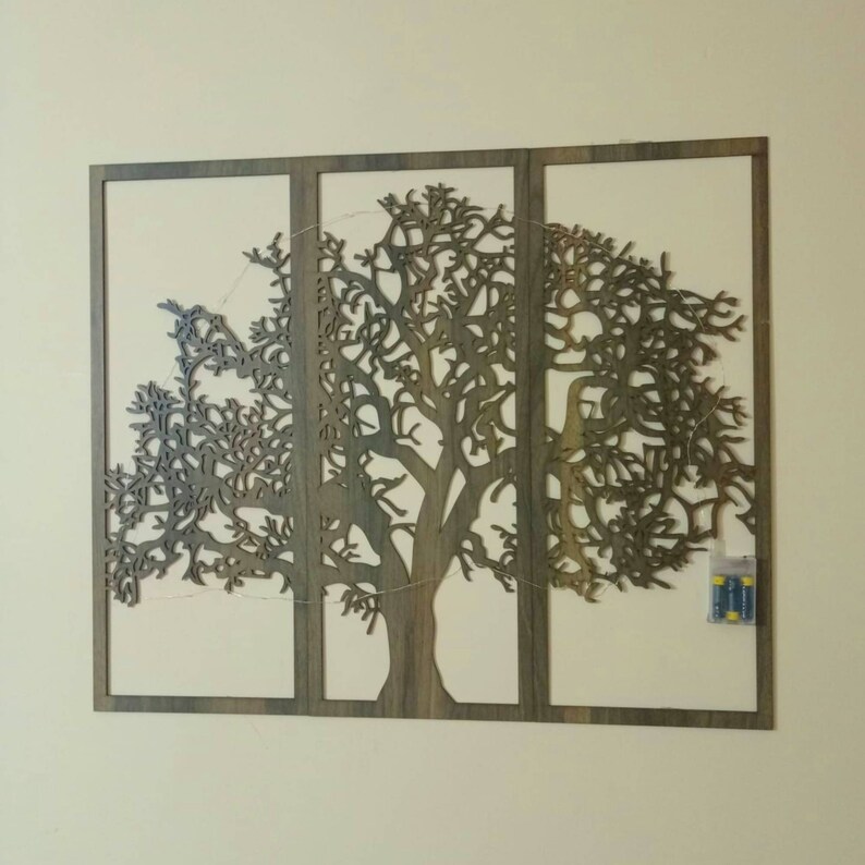 Illuminated Wooden Tree of Life Wall Art-wood Cutout Art-fairy - Etsy