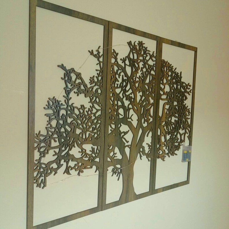 Illuminated Wooden Tree of Life Wall Art-wood Cutout Art-fairy - Etsy