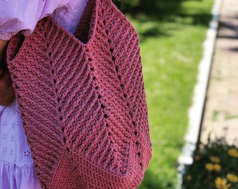 Crochet tulip bag / Crochet tulip shoulder bag