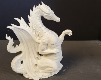 Unpainted Ceramic Bisque, Fire Dragon