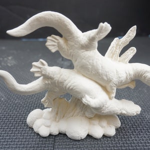 Unpainted Ceramic Bisque, Otters Swimming