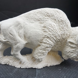Unpainted Ceramic Bisque, Buffalo (Large)