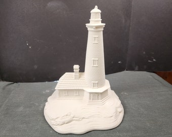FREE USA Ship Lighthouse Starter Kit U Paint Ceramic Bisque Unpainted ...