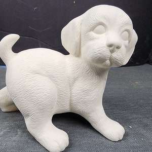 Unpainted Ceramic Bisque-Standing Puppy