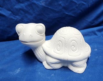 Unpainted Ceramic Bisque, Pal Turtle