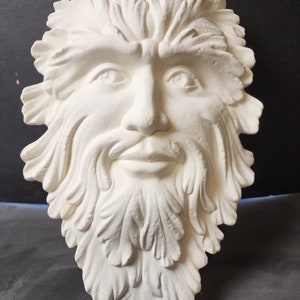 Unpainted Ceramic Bisque, Garden Mask