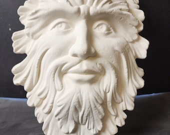 Unpainted Ceramic Bisque, Garden Mask