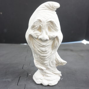 Unpainted Ceramic Bisque, Big Head Ghost