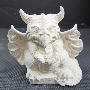 Unpainted Ceramic Bisque, Gargoyle (Dragon)