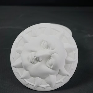 Unpainted Ceramic Bisque, Sun Container