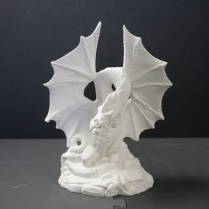 Unpainted Ceramic Bisque, Large Doc Holiday Fire Dragon