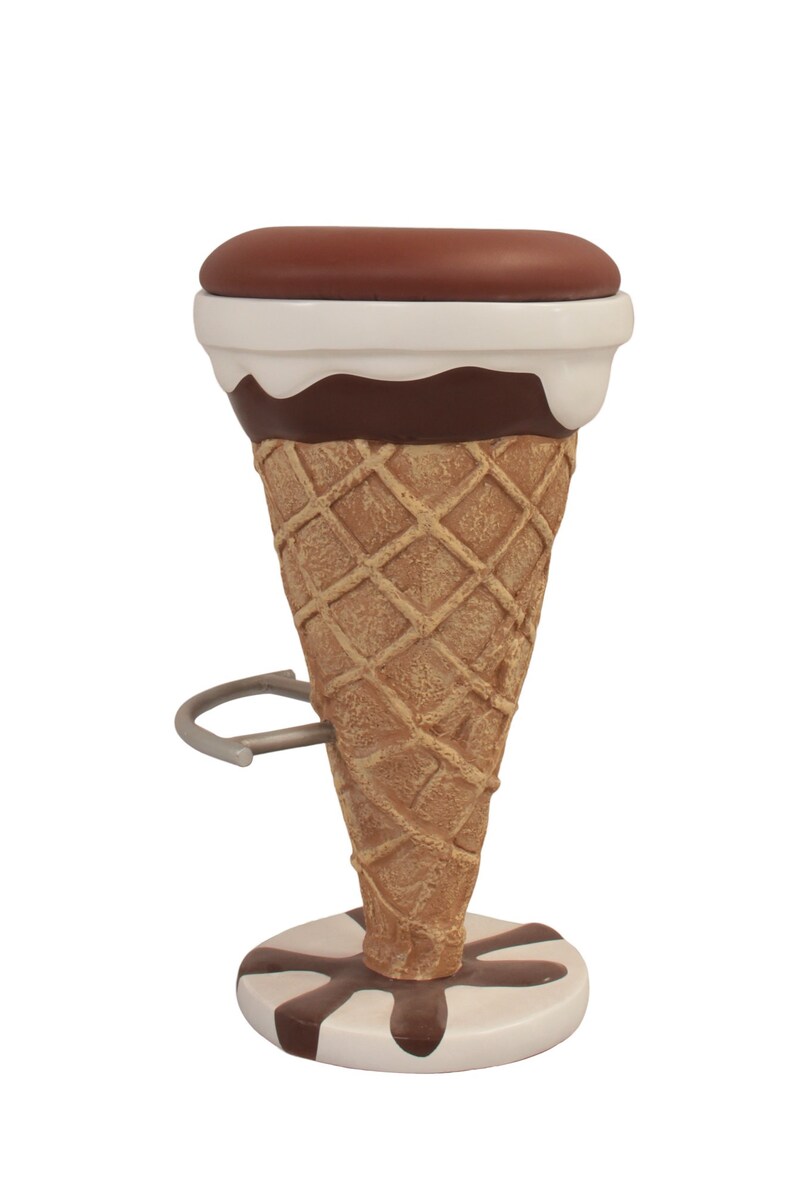 Ice Cream Bar Stool Chocolate & Vanilla Ice Cream Shop Furniture Ice