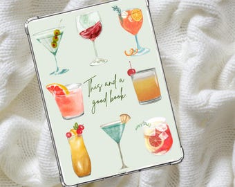 Custodia trasparente per Kindle – Design Cocktail (modello PDF)