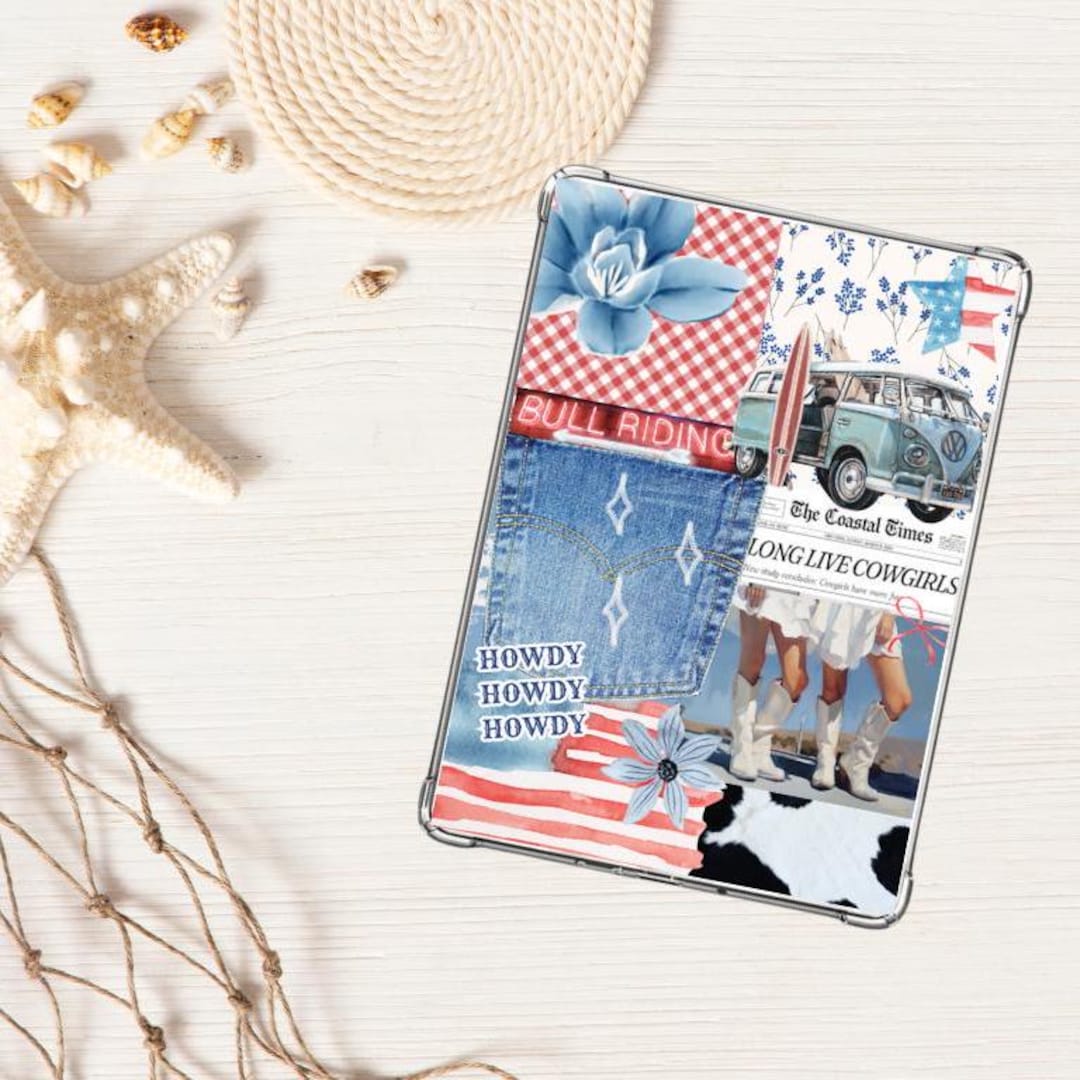 Coastal Cowgirl Kindle Insert - Clear Case Insert - Colorsoft ...