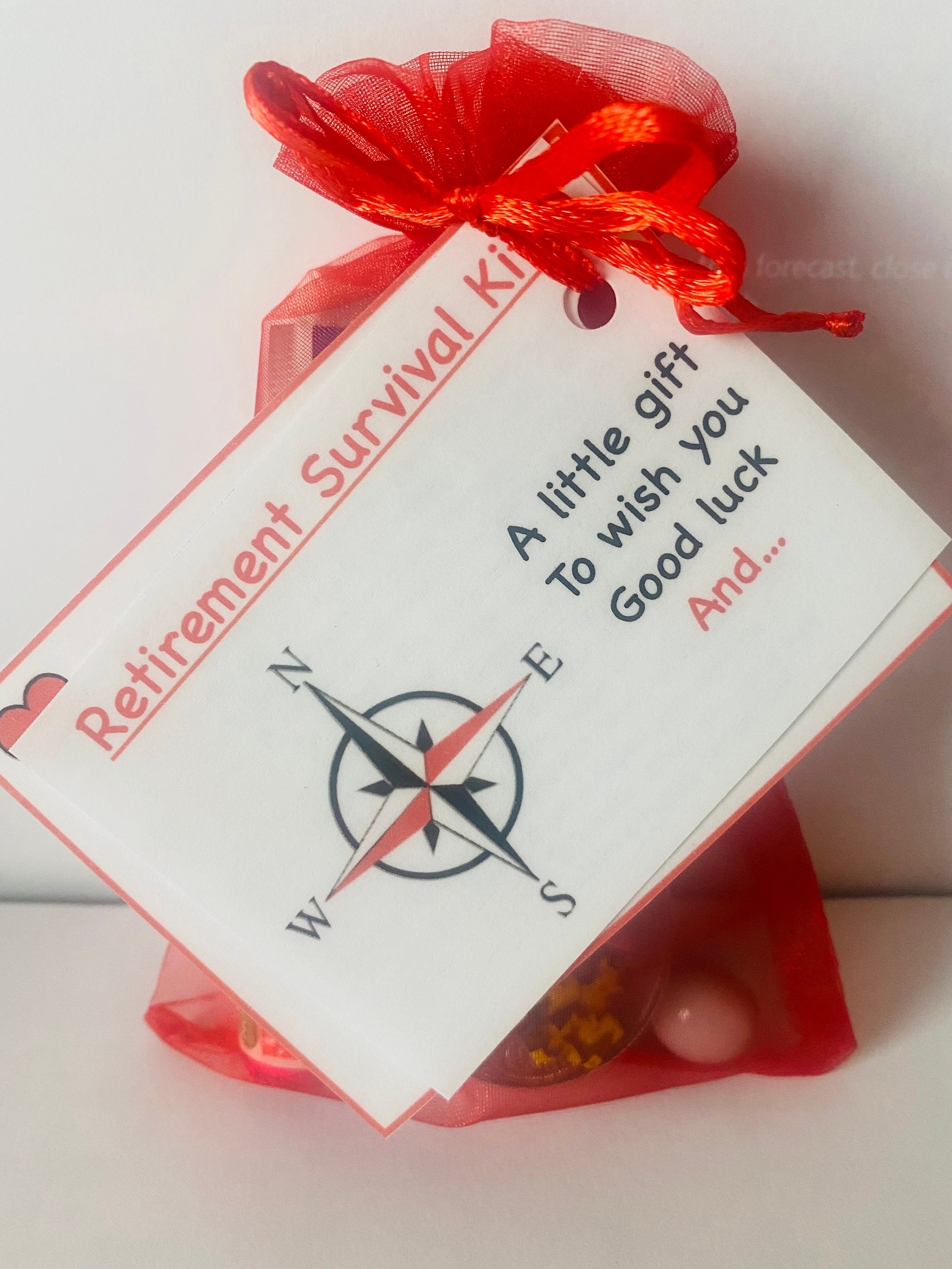 Retirement Survival Kit Keepsake Work Leaving Gift Etsy UK