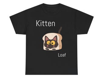 Camiseta con estampado de gatito, camiseta con estampado animal para amantes de los gatos.
