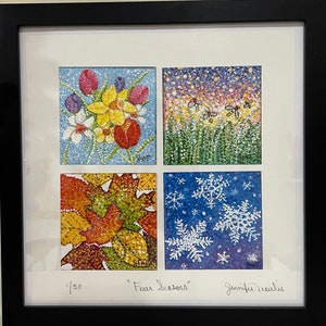 Limited Edition, Framed Print titled, &quot;Four Seasons.&quot;