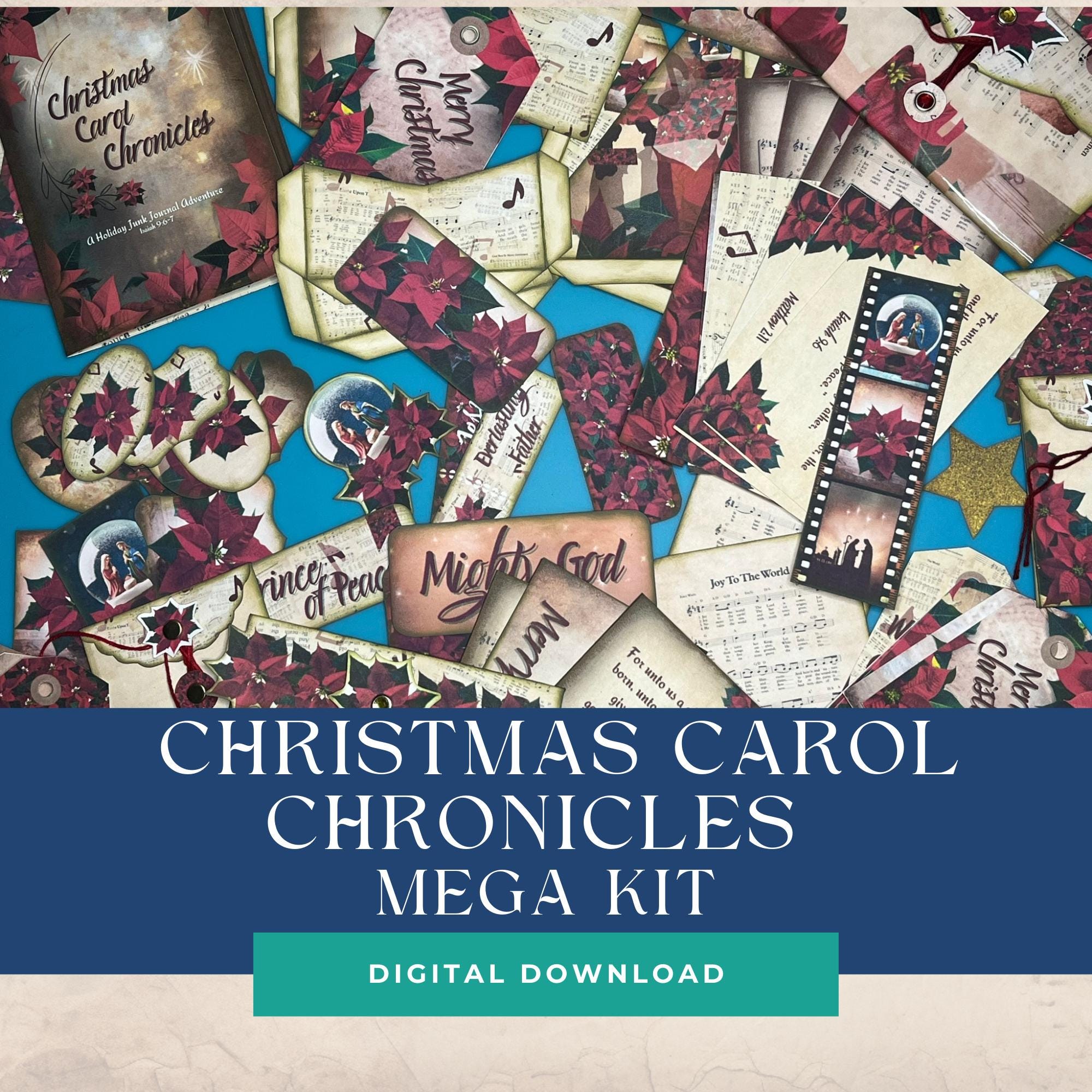 Christmas Carol Chronicles Junk Journal Mega Kit