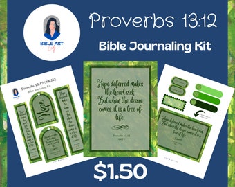 Proverbs 13:12 (NKJV) Bible Journaling Kit