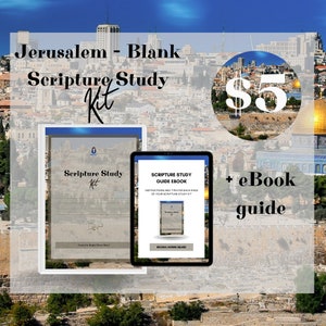 Kit de estudio de las Escrituras en blanco con guía de libros electrónicos - Jerusalén