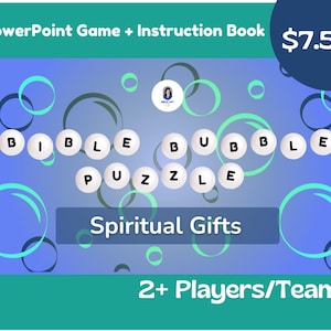 Spiritual Gifts - Bible Bubble Puzzle (2+ players or teams) PowerPoint Game