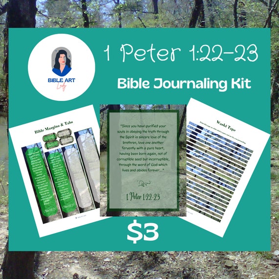 1 Peter 1 22 23 Bible Journaling Kit Etsy 1-peter-1-22-23-bible-journaling-kit-etsy
