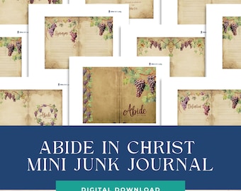 Abide in Christ Mini Junk Journal