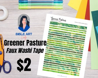 Greener Pastures Faux Washi Tape