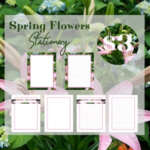 Spring Flowers  - Stationery
