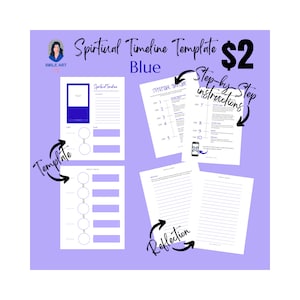 Spiritual Timeline Template (blue)