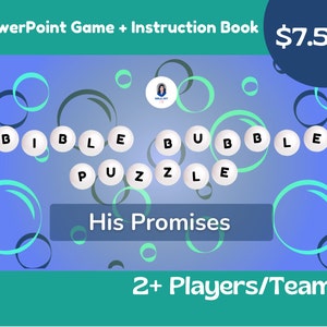 His Promises - Bible Bubble Puzzle (2+ players or teams) PowerPoint Game