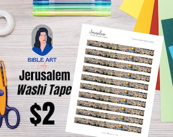 Jerusalem Faux Washi Tape