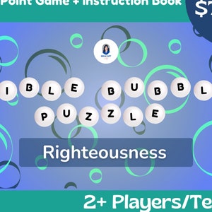 Righteousness - Bible Bubble Puzzle (2+ players or teams) PowerPoint Game