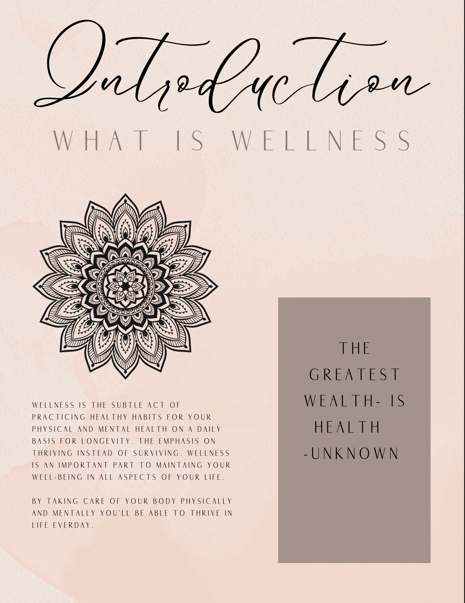 Printable Wellness Workbook/ Wellness/ Workbook/ Printable Etsy