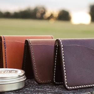 Cartera plegable de cuero, Cartera para hombre, Cartera personalizada, Cartera personalizada, Regalo para hombres, Regalo para papá, Regalo para hijo, Regalo para niño