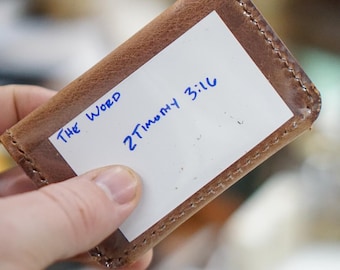 Leather Verse Pack, Scripture Memory, God's Word, Topical Memory System
