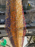 Ghana waist beads/ women waist beads/ African waist beads/ waist beads/ tie on waist beads/ up 50 inches long.