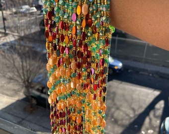 crystal waist beads, waist beads, sexy waist beads, tie on waist beads, ghana waist beads, weight loss beads, plus size waist beads,