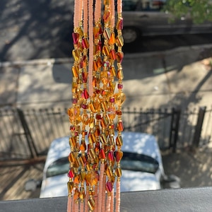 Waist beads/ crystal waist beads/ Ghana waist beads/ plus size waist beads/ beads/gym waist beads/ tie on waist bead