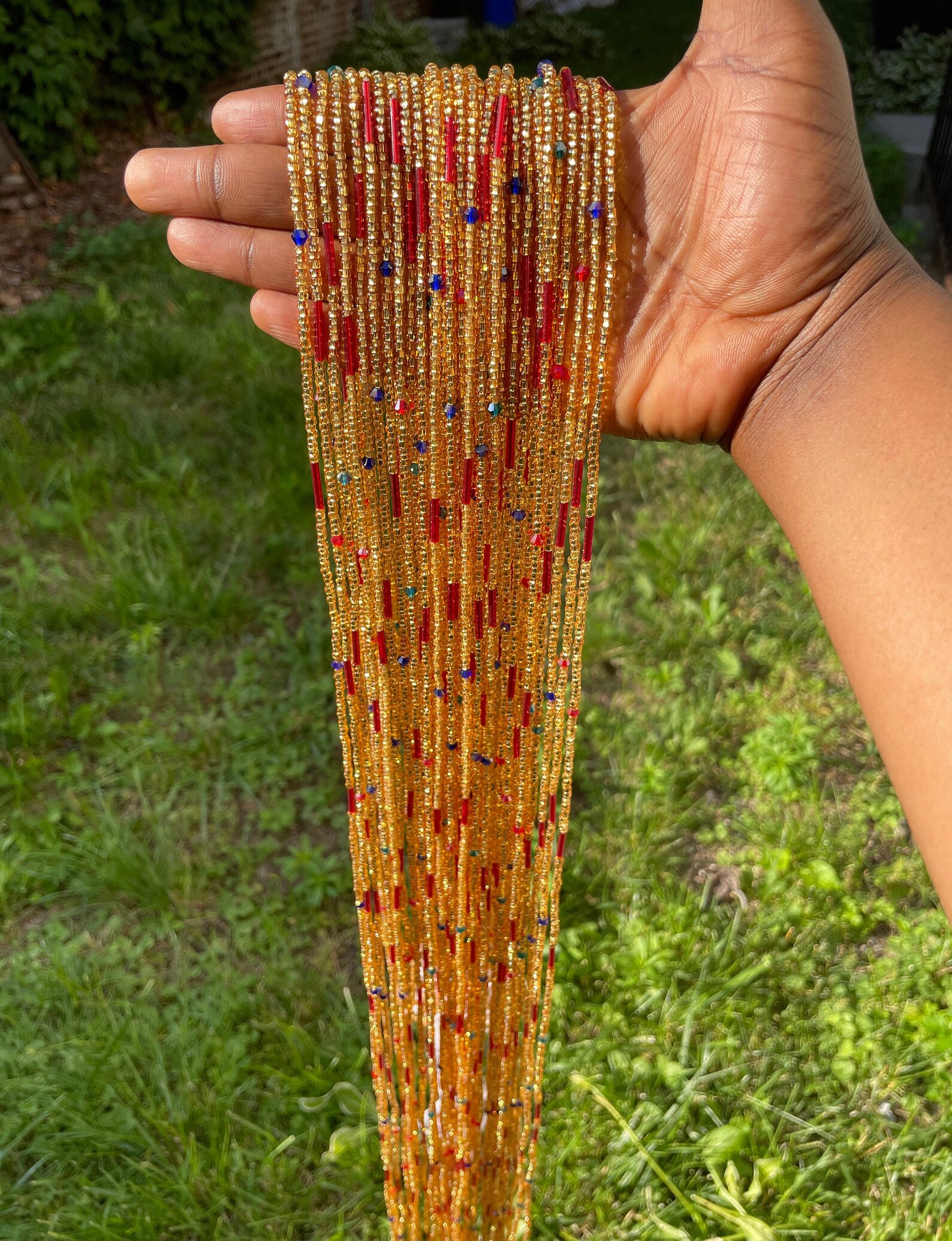 Crystal Waist Beads/ Weight Loss Waist Beads/ Gym/ Ghana Waist Etsy