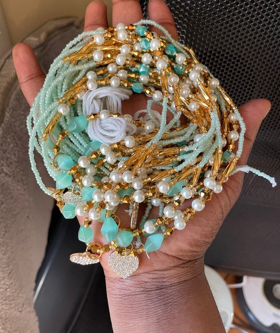 Crystal Waist Beads Woman Waist Beads Waist Beads Ghanaian Waist Beads Belly Chain. Etsy