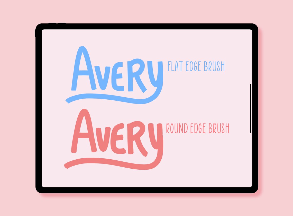 Avery Calligraphy Brushes for Procreate Boxy and Uniformly Sized Brush