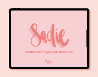 Sadie Shadow Brushes für Procreate | Pinsel Set x3 | Kalligraphie, Flache Kante, Runde Kante | kreativer Procreate Pinsel