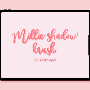 Millie Shadow Lettering Brush for Procreate | Shadow brush | Digital download | digital lettering