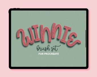 Winnie Brush Set for Procreate | 6 brush bundle | Procreate Brush Pack | creative procreate brush