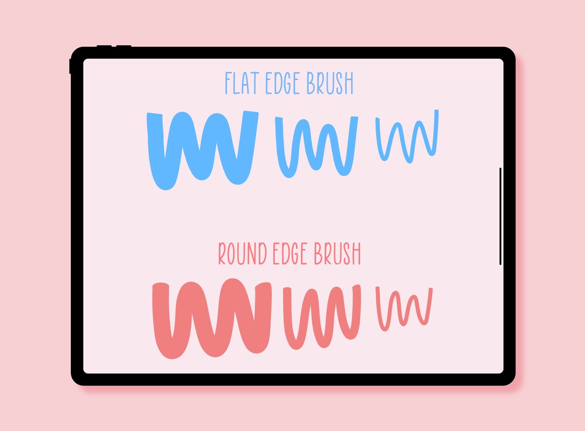 Avery Calligraphy Brushes for Procreate Boxy and Uniformly Etsy