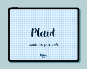 Plaid Brush for Procreate | Fabric Print Brush/Texture | Plaid Texture | Procreate Brush