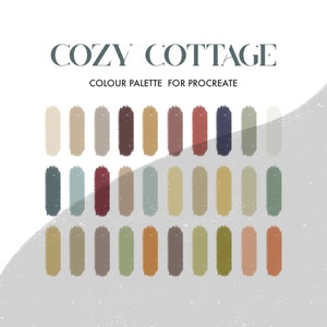 Cozy Cottage Colour Palette for Procreate | 30 colours/swatches