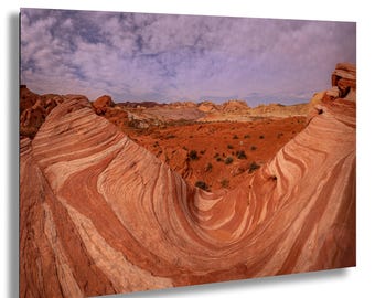 Fire Wave Valley of Fire Print – Nevada Desert Landscape Wall Decor