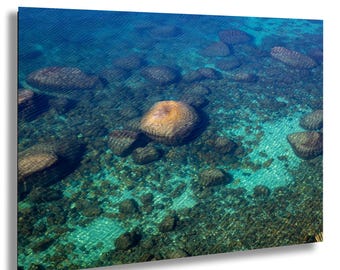 Lake Tahoe Fine Art Print: Crystal Clear Water, Sierra Nevada Rocks